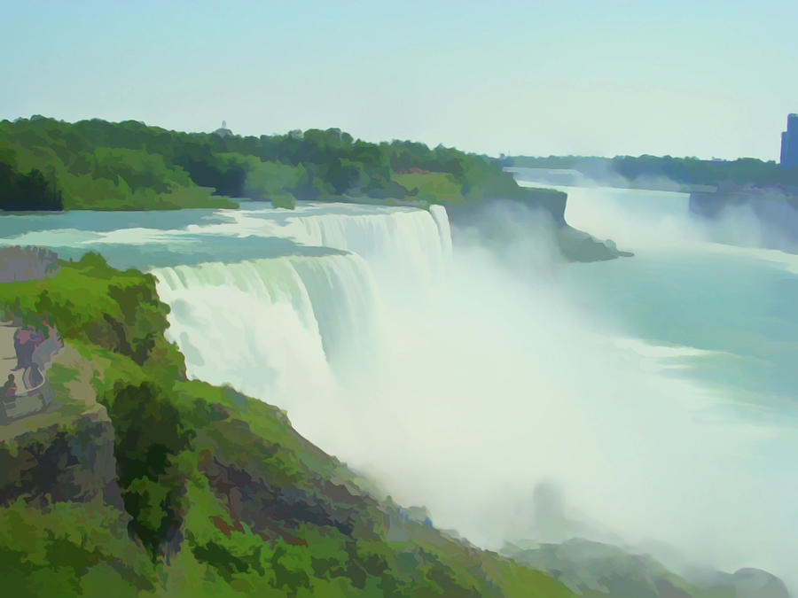 900x675 Watercolor Niagara Falls Photograph By Aimee L Maher Alm Gallery - Niagara Falls Watercolor