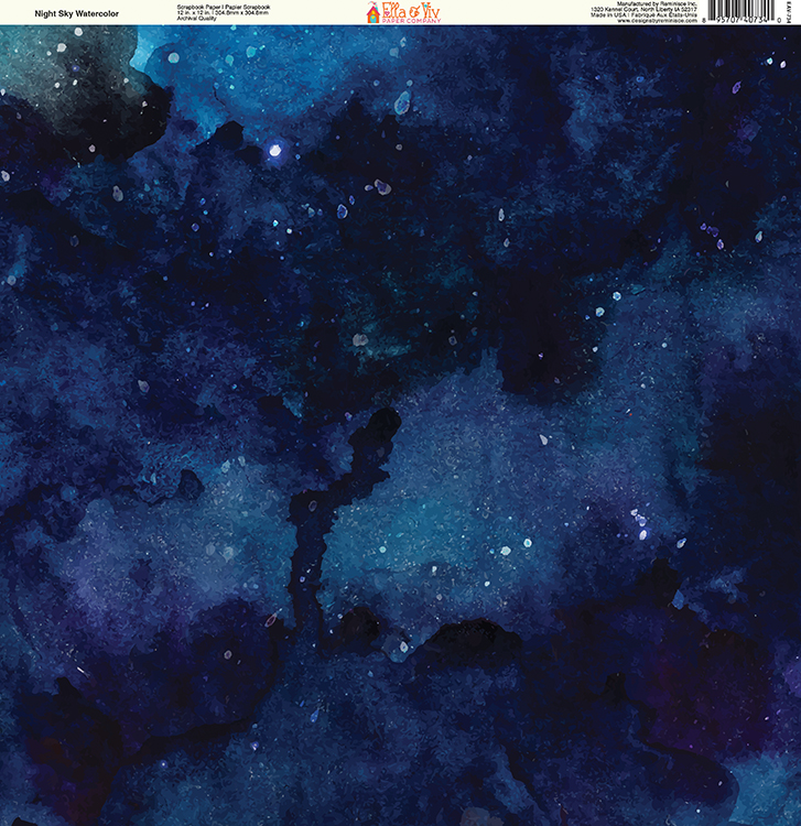 727x750 Ella And Viv Paper Company Watercolor Dreams Night Sky Watercolor - Night Watercolor