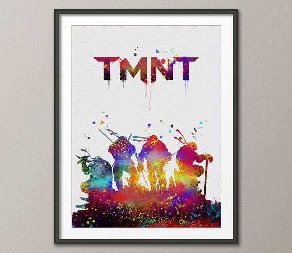 570x494 Luxury Ninja Turtle Bedding - Ninja Turtle Watercolor