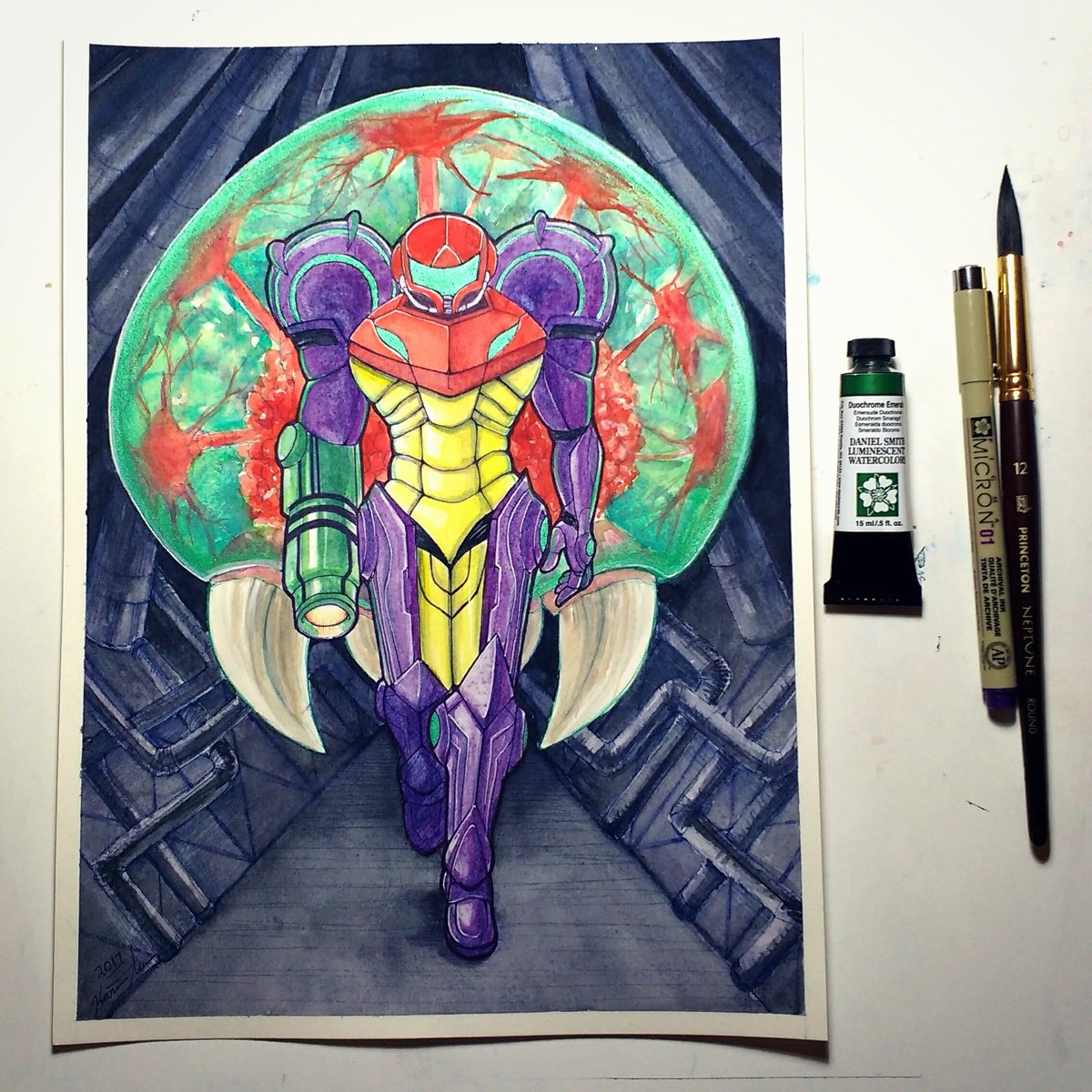 1200x1200 On Twitter Super Metroid! - Nintendo Watercolor