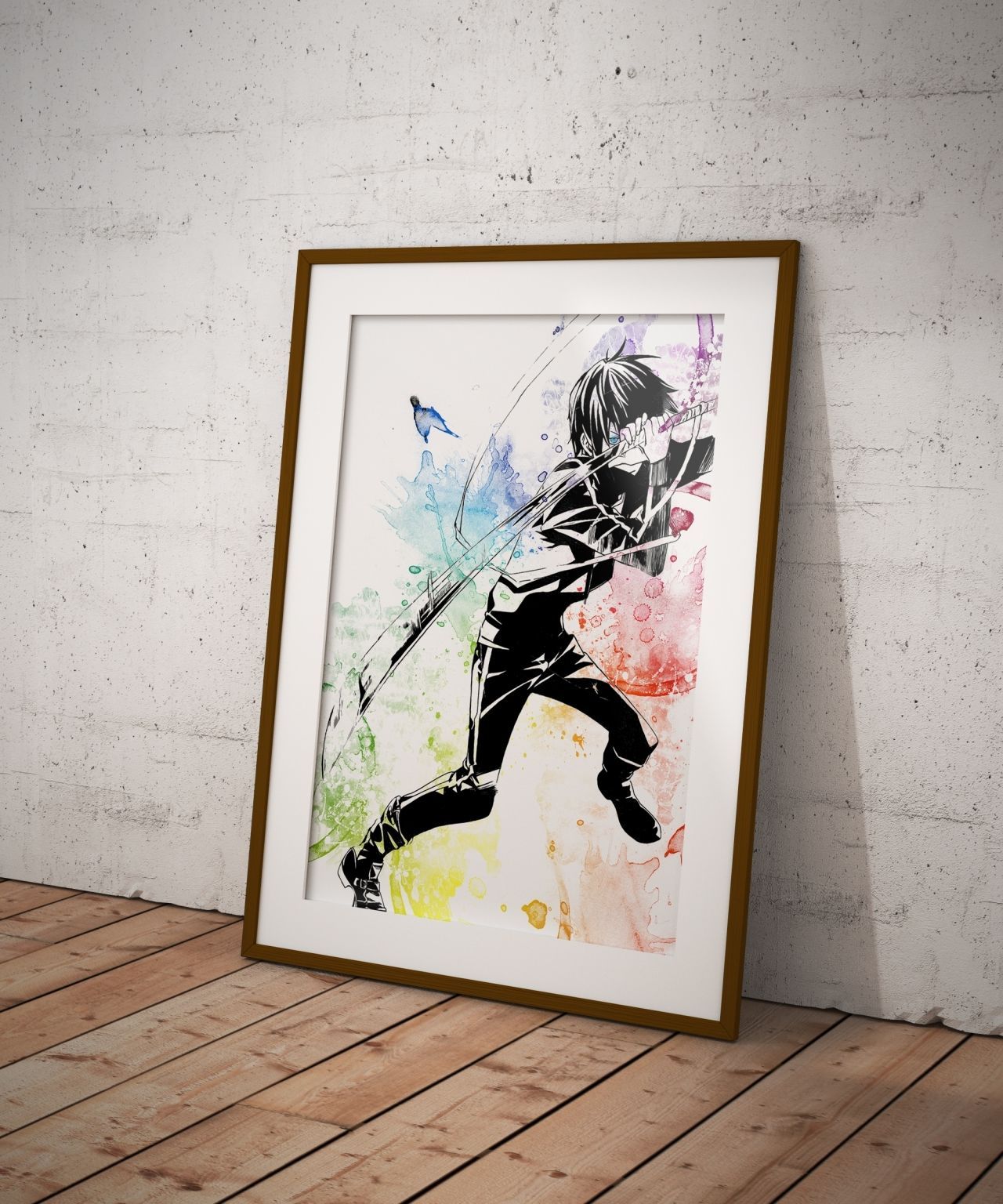 1280x1536 Noragami Anime Poster Wall Decor Watercolor Art Print Anime Gift - Noragami Watercolor