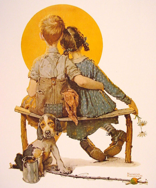 600x724 Norman Rockwell And His Paintings Art And Design - Norman Rockwell Watercolor
