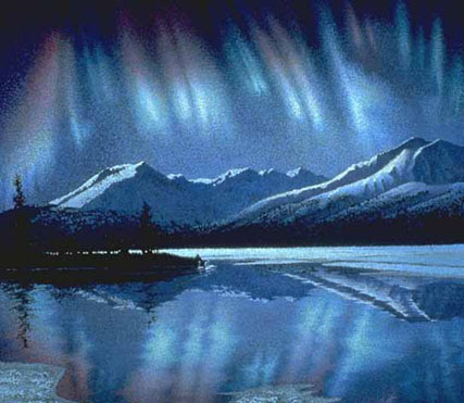 427x371 Northern Lights Print Sold Out - Northern Lights Watercolor
