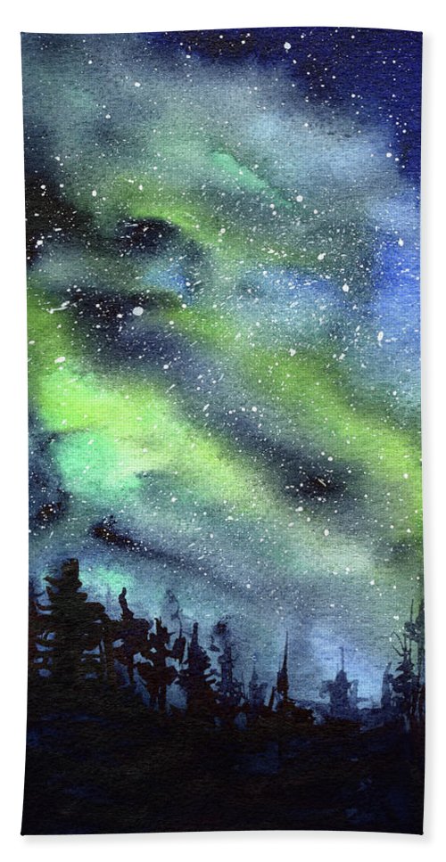 Northern Lights Watercolor At Paintingvalley Com Explore