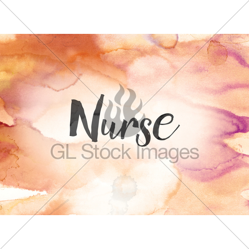 500x500 Nurse Concept Watercolor And Ink Painting Gl Stock Images - Nurse Watercolor