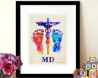 340x270 Registered Nurse Gift Watercolor Registered Nurse Etsy - Nurse Watercolor