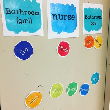 350x350 Watercolor Organizer Signs Labels Editable ~ Back To School Decor - Nurse Watercolor