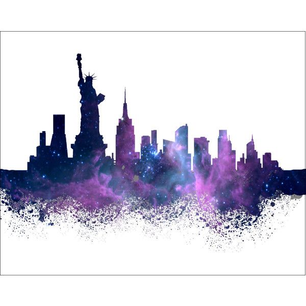 600x600 New York Watercolor Painting Art Print 8 X 10 New York City - Nyc Skyline Watercolor