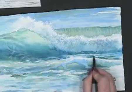 450x313 Making Waves - Ocean Watercolor