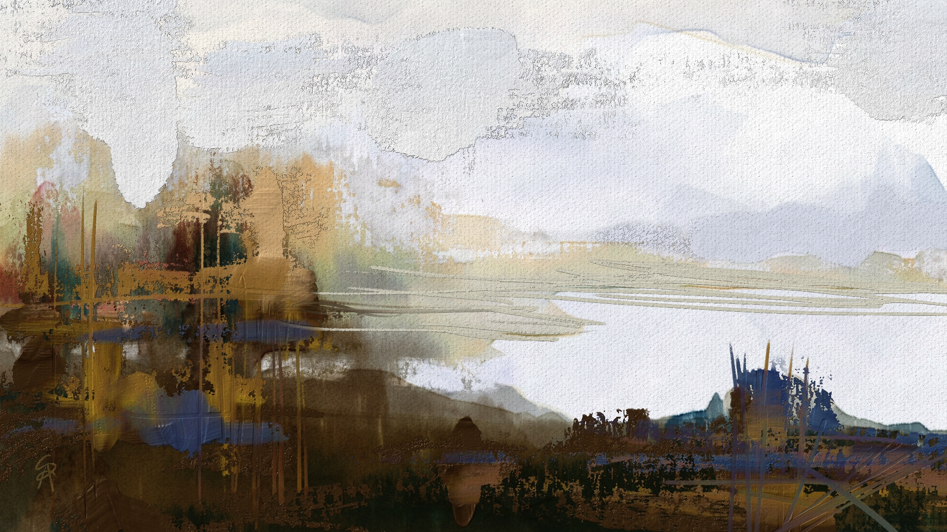 1920x1080 Water And Oil 8 Skip Allen Paints - Oil Watercolor