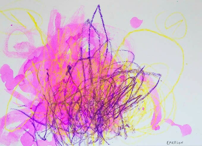 680x491 Watercolor Resist Art With Young Children Using Oil Pastels And - Oil Watercolor