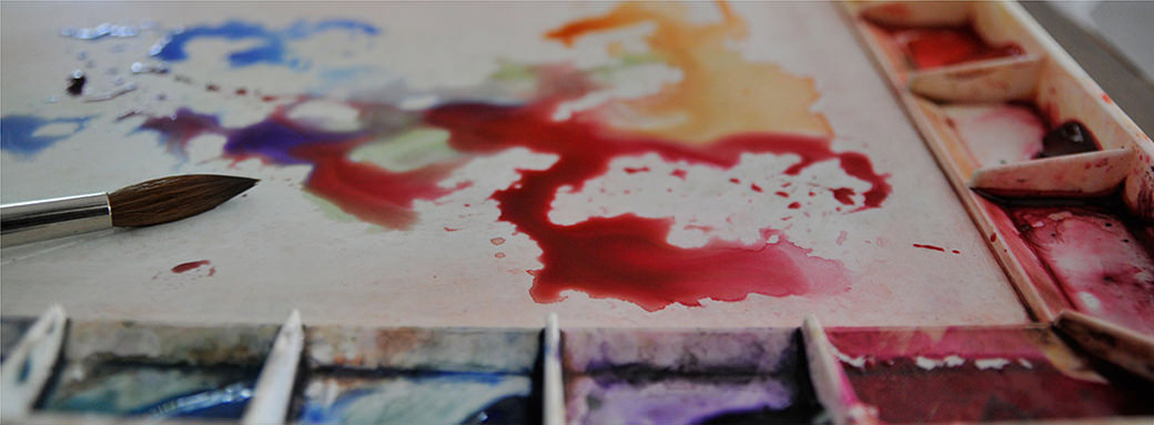 1040x383 Watercolor Tools For Beginners - Oil Watercolor