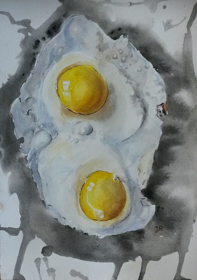 677x960 Watercolor And Oil Paintings By The Artist Jurga Ryan, Lithuania - Oil Watercolor