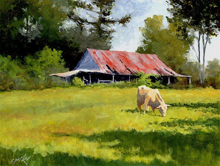 700x528 The Barn Project Ralph Parker, Artist - Old Barn Watercolor Paintings