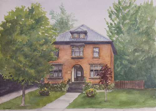 500x356 The Gallery For Gt Watercolor Paintings Of Houses, Watercolor - Old House Watercolor