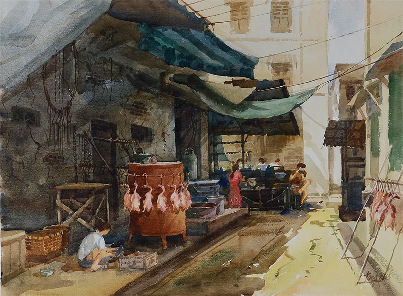 798x587 Li Fine Art Gallery Singapore - Old Watercolor