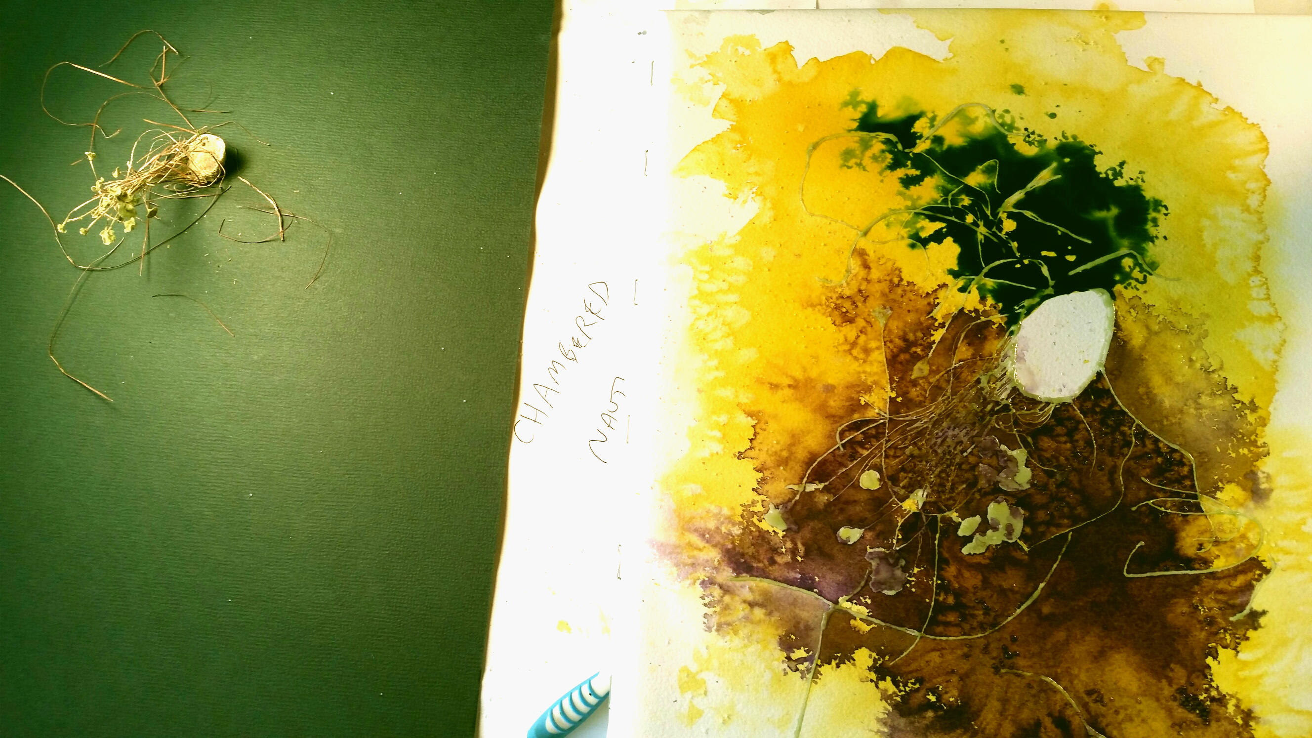 2656x1494 Poured Watercolor Recollections 54 The Art Of David Tripp - Olive Green Watercolor