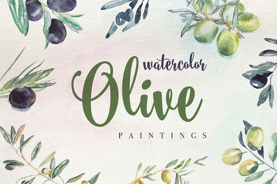 940x626 Olive Watercolor Paintings - Olive Watercolor