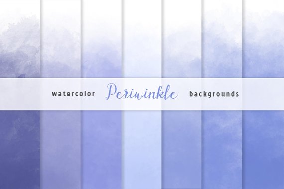 570x379 Periwinikle Blue Ombre Watercolor Backgrounds Ombre Digital Etsy - Ombre Watercolor