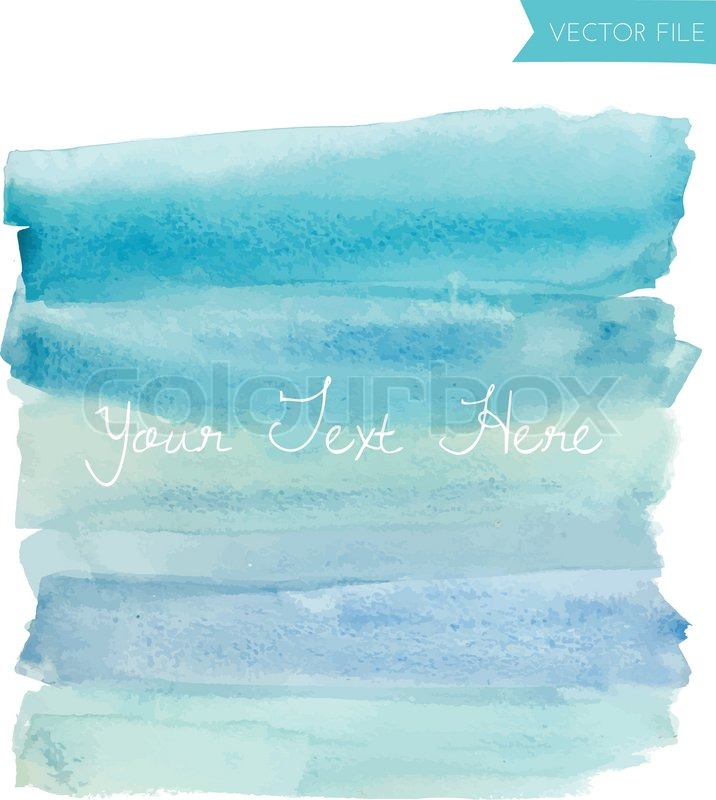 716x800 Blue Ombre Watercolor Vector Background Stock Vector Colourbox - Ombre Watercolor