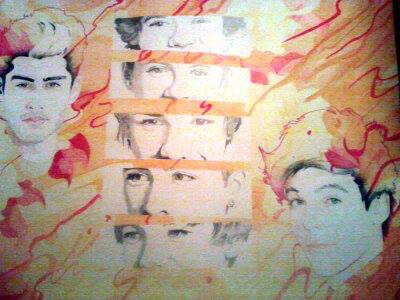 400x300 Portrait Of One Direction By Erni On Stars Portraits - One Direction Watercolor
