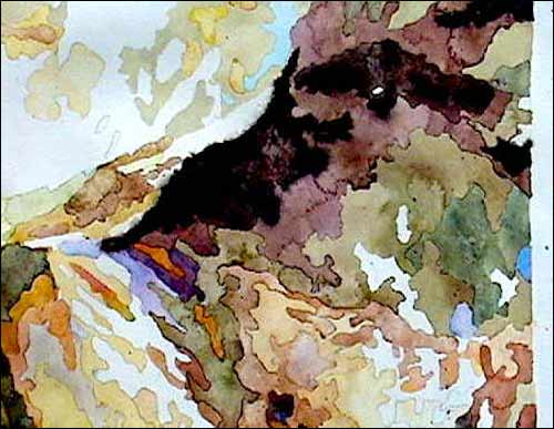 500x387 How To Paint Large Watercolors - One Piece Watercolor