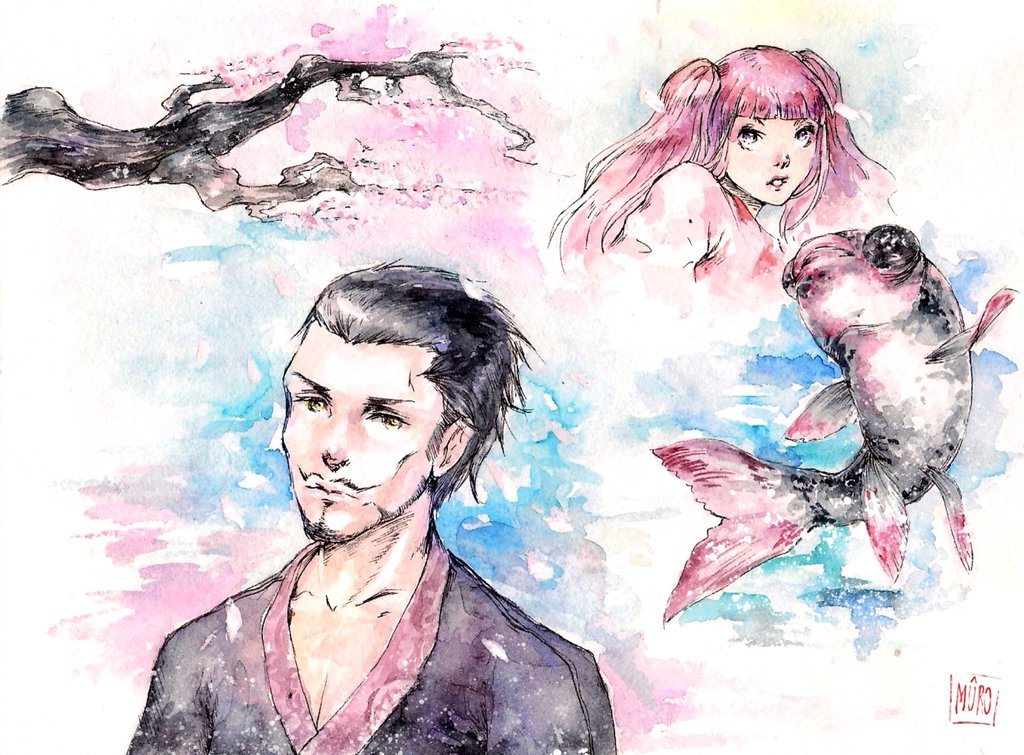 1024x755 One Piece - One Piece Watercolor