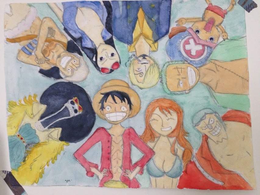853x640 One Piece In Water Color Anime Amino - One Piece Watercolor