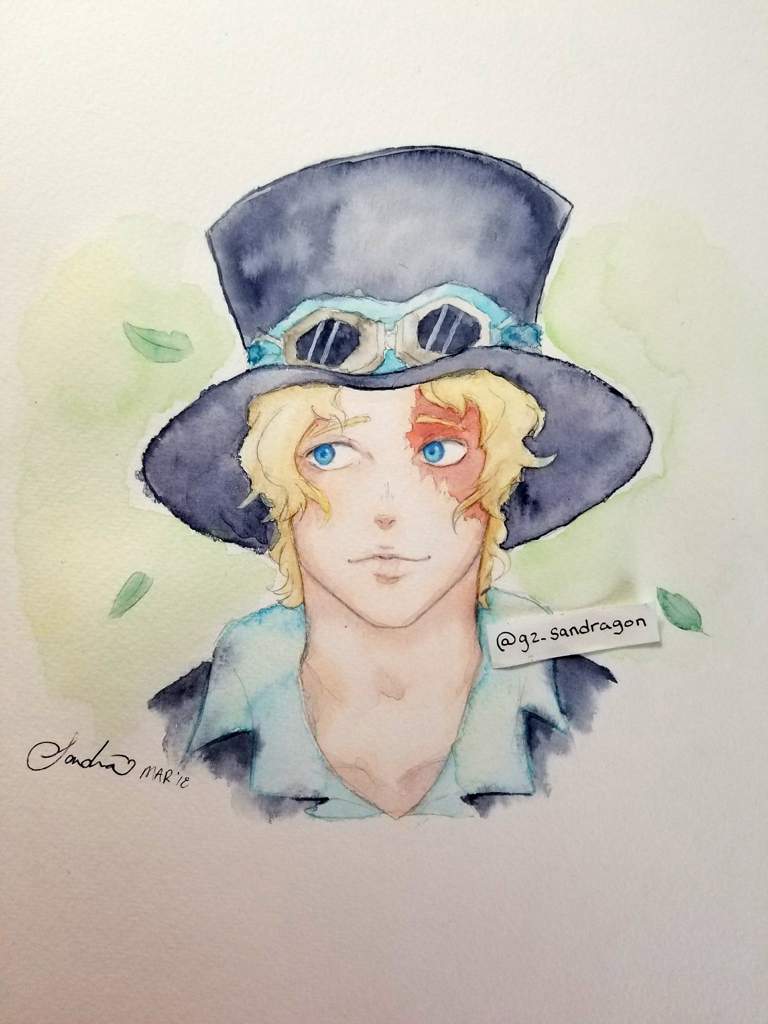 768x1024 Watercolor Sabo Fanart One Piece Amino - One Piece Watercolor