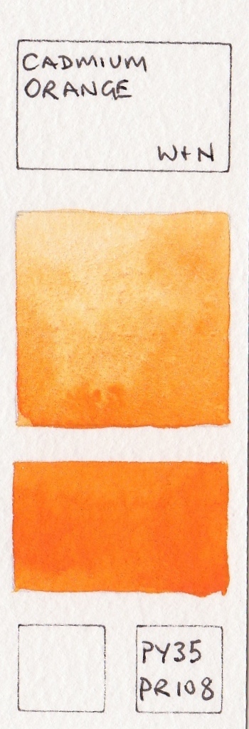 350x1024 Orange Watercolour Swatches - Orange Watercolor