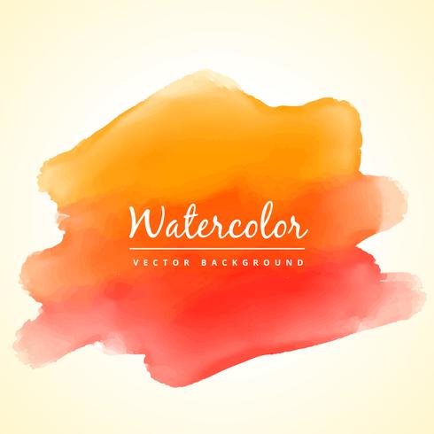 490x490 Orange Watercolor Paint Stain Vector Design Illustration - Orange Watercolor