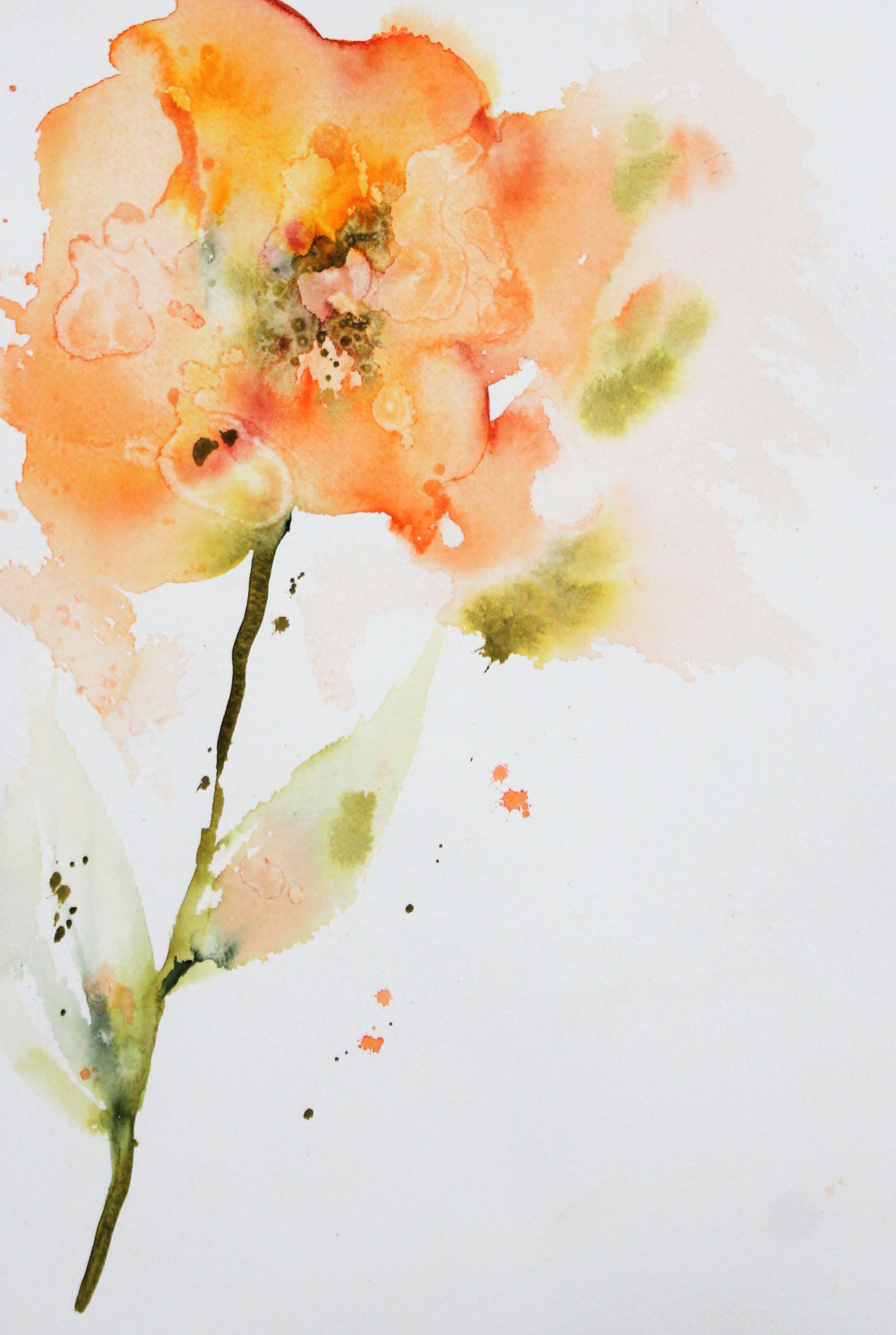 2149x3199 The Creative Life In Between Cherishing The Moments And - Orange Watercolor