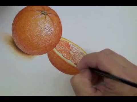 480x360 Lcad Teacher Michael Savas Demonstrates Watercolor Painting Dry - Orange Watercolor Painting