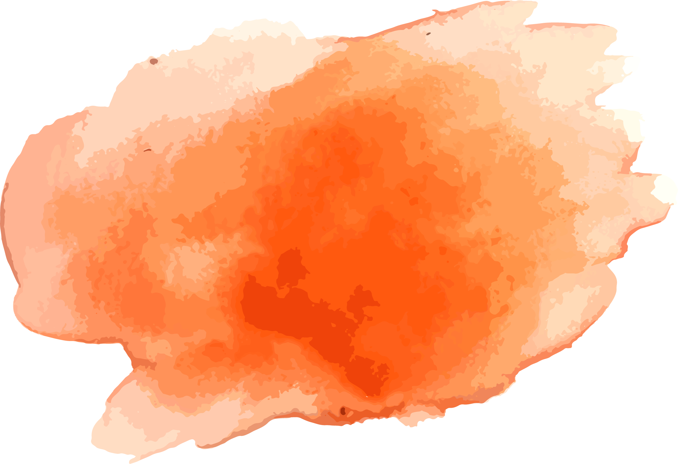 2193x1502 Watercolor Painting Graffiti - Orange Watercolor Painting