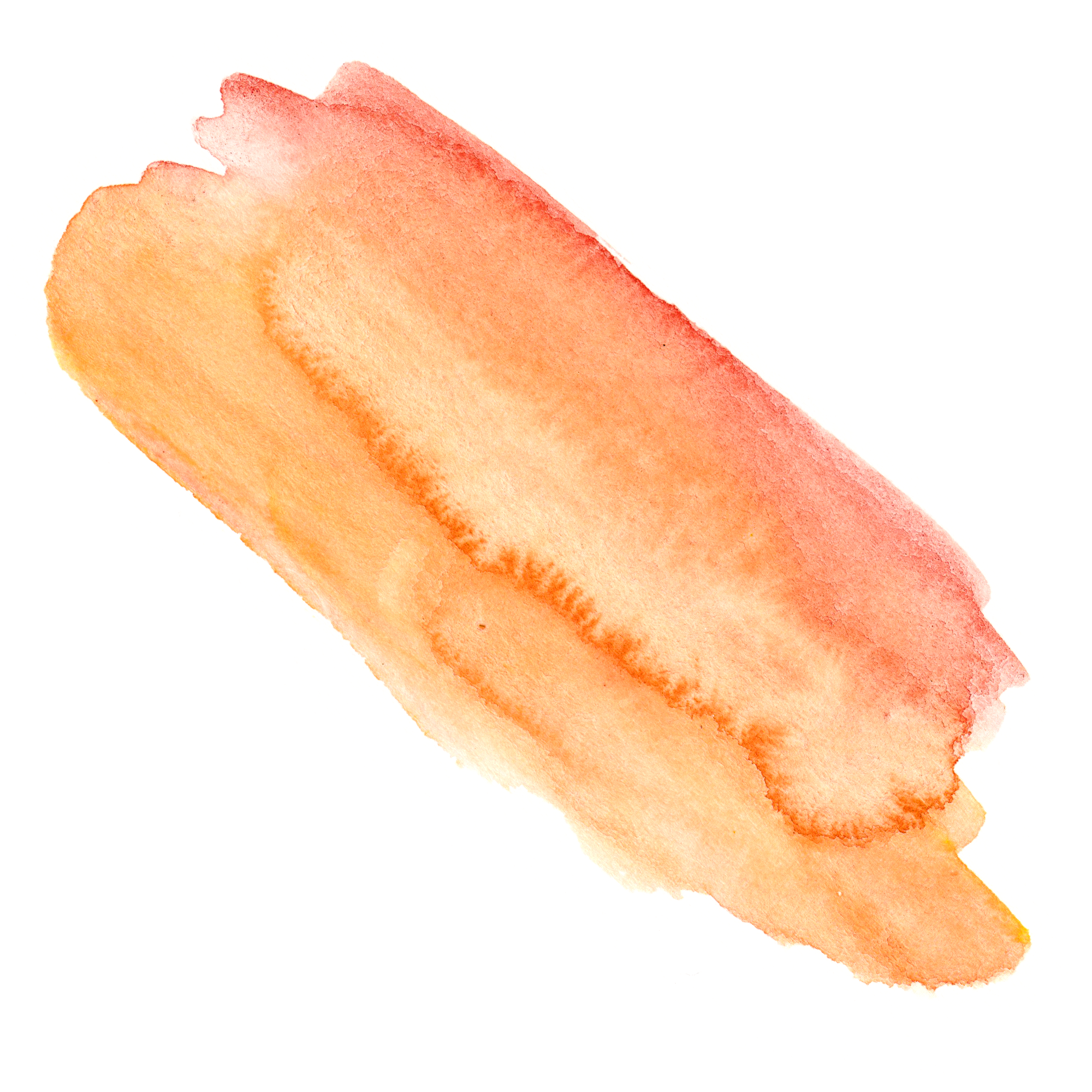 2000x2000 Image - Orange Watercolor Splash