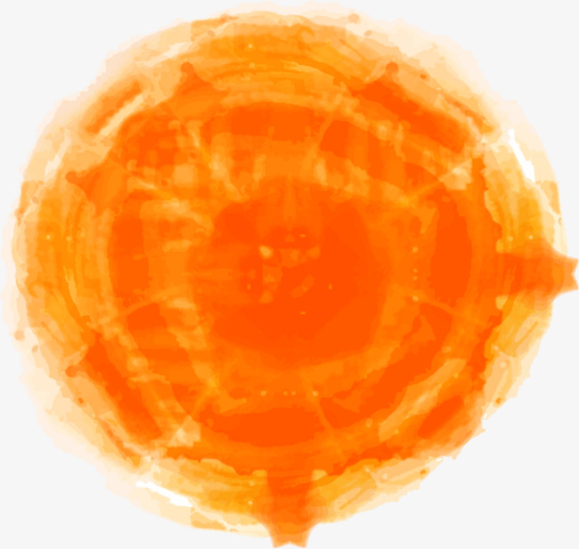 650x617 Orange Spot Watercolor, Splash, Watercolor, Hand Painted Png And - Orange Watercolor Splash