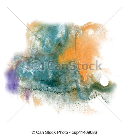 450x470 Paint Splash Color Ink Watercolor Isolate Purple Orange Stroke - Orange Watercolor Splash
