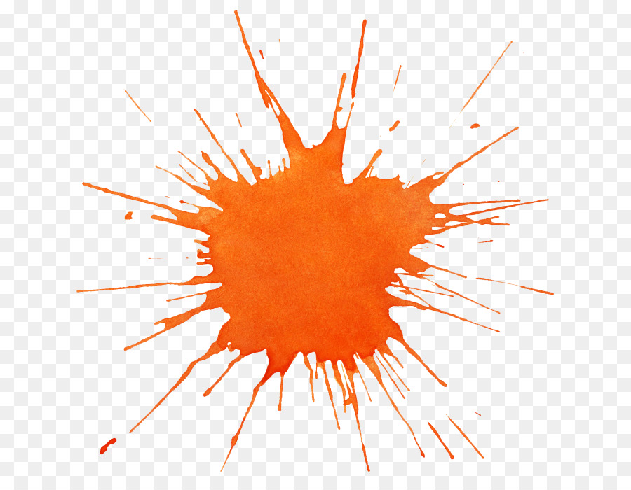 900x700 Watercolor Painting Orange Splash - Orange Watercolor Splash
