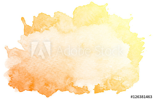 500x324 Abstract Orange Watercolor On White Background.this Is Watercolor - Orange Watercolor Splash