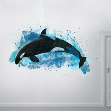 450x450 Image Result For Watercolor Orca Whale Tattoo - Orca Whale Watercolor