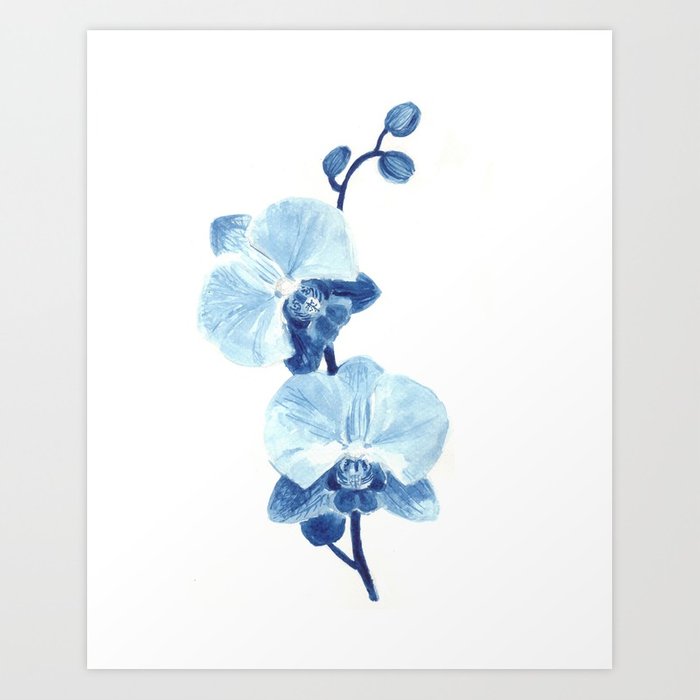 700x700 Orchid Watercolor Painting Art Print By Lelemilojevic Society6 - Orchid Watercolor