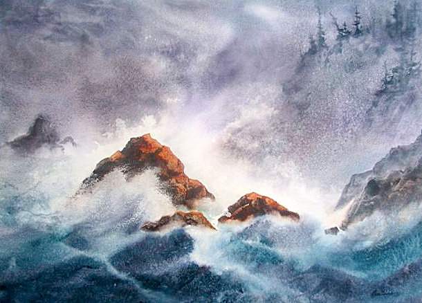 610x438 A Watercolor Rock Star - Oregon Watercolor