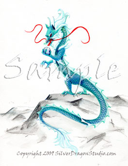 264x343 Oriental Dragons, Dragon Art Personalized With Chinese - Oriental Watercolor Paintings