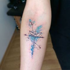 236x236 28 Best Tattoo Origami Images Origami Tattoo - Origami Watercolor Tattoo
