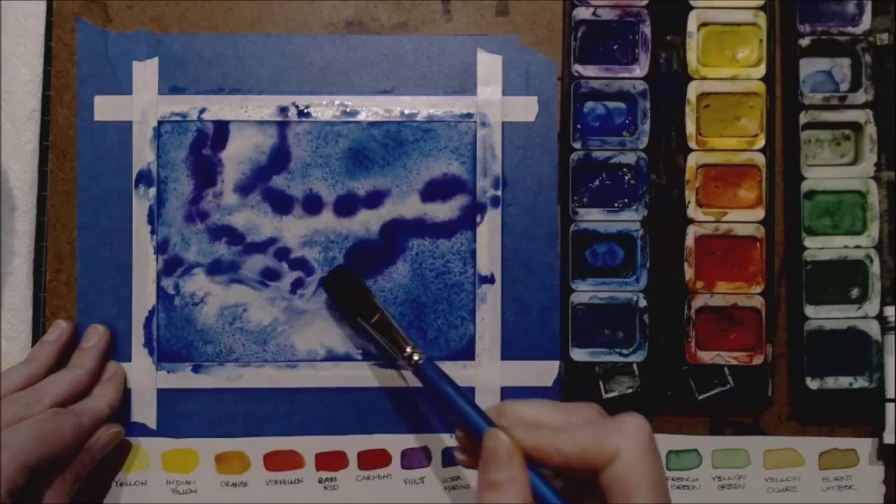 1280x720 Outer Space Watercolor Tutorial - Outer Space Watercolor
