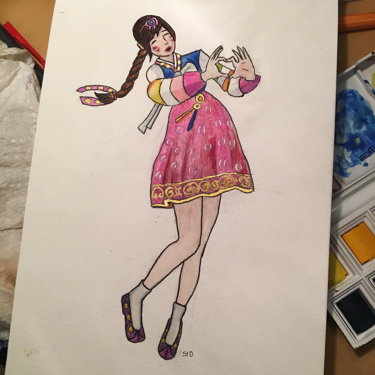 1200x1200 Ivy Spoopler On Twitter Love, D.va! - Overwatch Watercolor