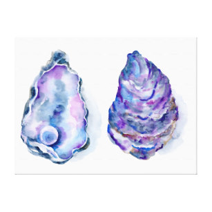 307x307 Watercolor Oyster Art Amp Wall Zazzle - Oyster Watercolor