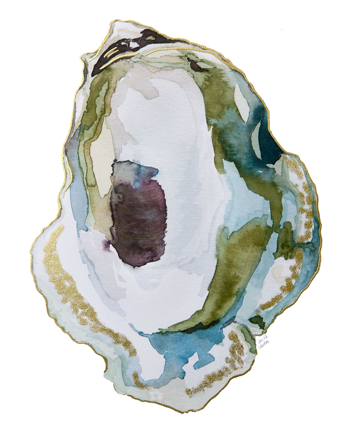 Oyster Watercolor at PaintingValley.com | Explore collection of Oyster