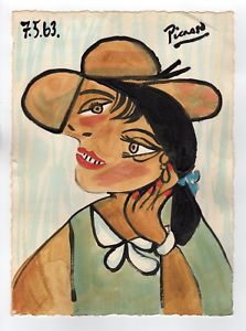 223x300 Pablo Picasso - Pablo Picasso Watercolor