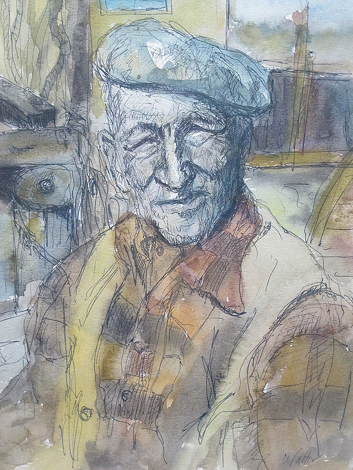 700x933 Watercolor Pablo Picasso Club - Pablo Picasso Watercolor